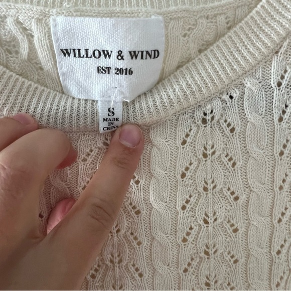 NWOT Cream Knit Midi Dress - Picture 3 of 6